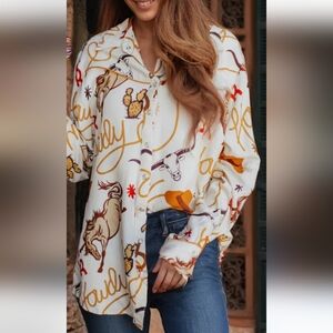 Cotton & Rye Western "Jessie Snap Top" Western Shirt, XL/16, Style#CRW908M ,NWOT